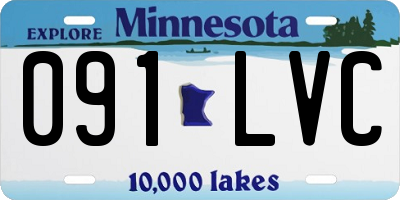 MN license plate 091LVC