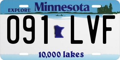 MN license plate 091LVF