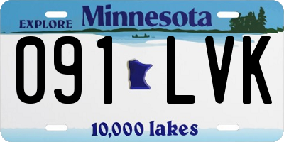 MN license plate 091LVK