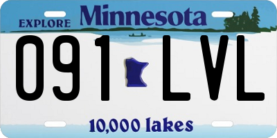 MN license plate 091LVL