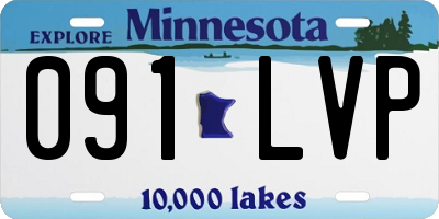 MN license plate 091LVP