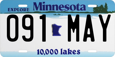 MN license plate 091MAY