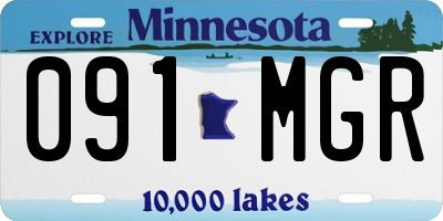 MN license plate 091MGR