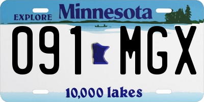 MN license plate 091MGX