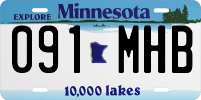 MN license plate 091MHB