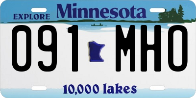 MN license plate 091MHO