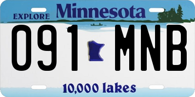 MN license plate 091MNB