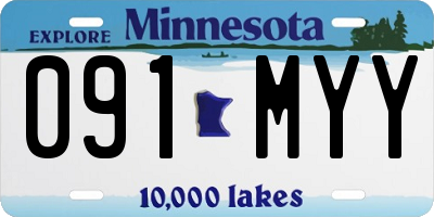 MN license plate 091MYY