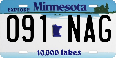 MN license plate 091NAG