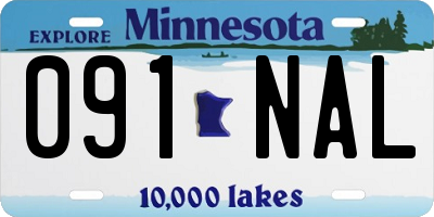 MN license plate 091NAL