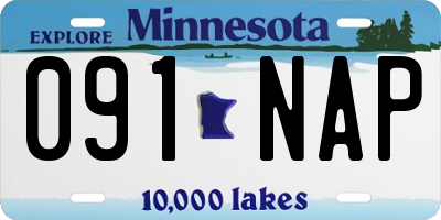 MN license plate 091NAP