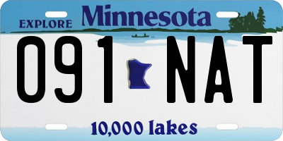 MN license plate 091NAT