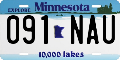 MN license plate 091NAU