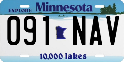 MN license plate 091NAV