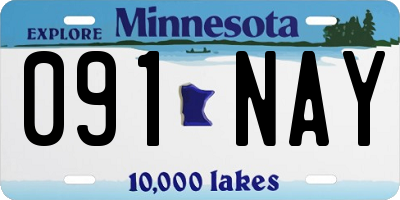 MN license plate 091NAY