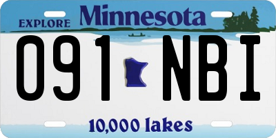 MN license plate 091NBI