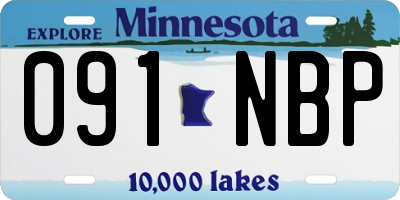MN license plate 091NBP