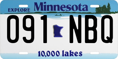 MN license plate 091NBQ