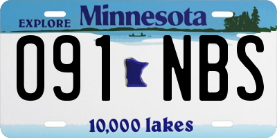 MN license plate 091NBS