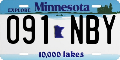 MN license plate 091NBY