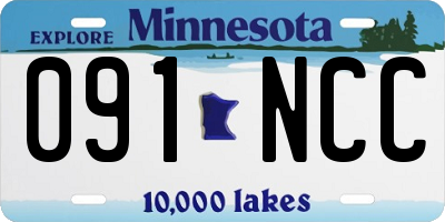 MN license plate 091NCC