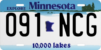 MN license plate 091NCG