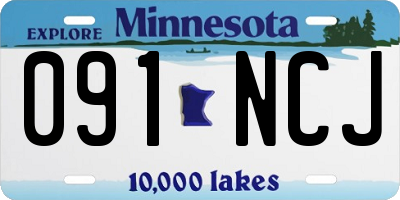 MN license plate 091NCJ