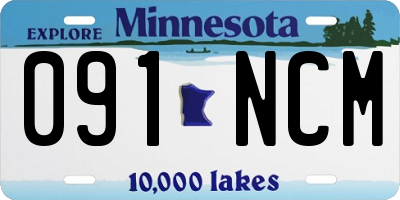 MN license plate 091NCM