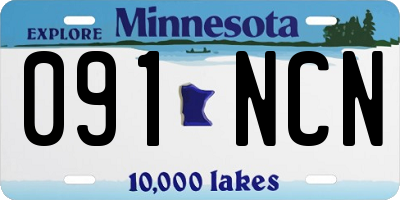 MN license plate 091NCN