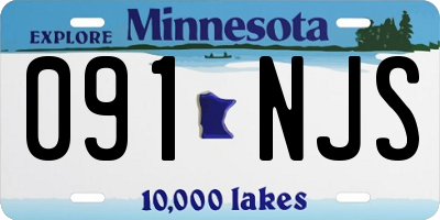 MN license plate 091NJS