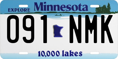 MN license plate 091NMK