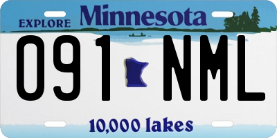 MN license plate 091NML