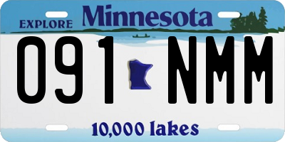 MN license plate 091NMM