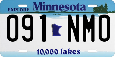 MN license plate 091NMO