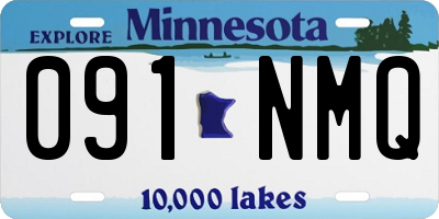 MN license plate 091NMQ