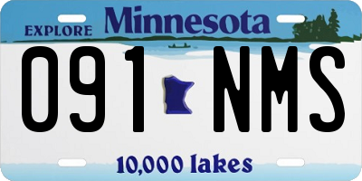 MN license plate 091NMS