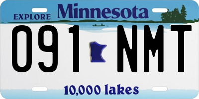 MN license plate 091NMT
