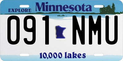 MN license plate 091NMU