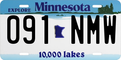 MN license plate 091NMW