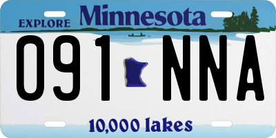 MN license plate 091NNA