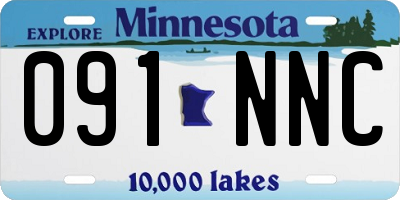 MN license plate 091NNC