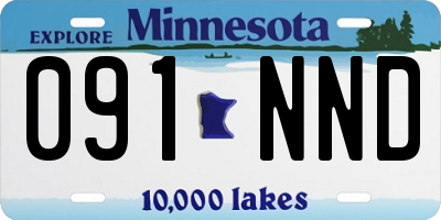 MN license plate 091NND
