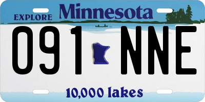 MN license plate 091NNE