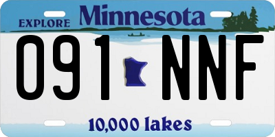 MN license plate 091NNF