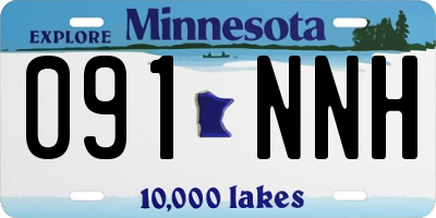 MN license plate 091NNH