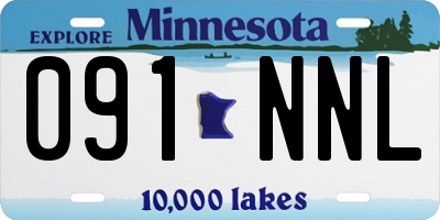 MN license plate 091NNL