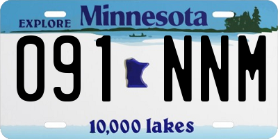MN license plate 091NNM