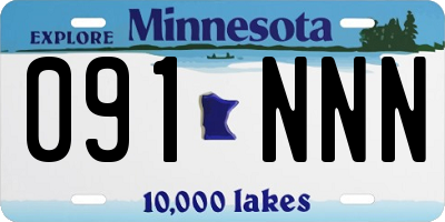 MN license plate 091NNN
