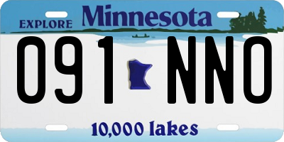 MN license plate 091NNO