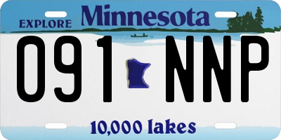 MN license plate 091NNP